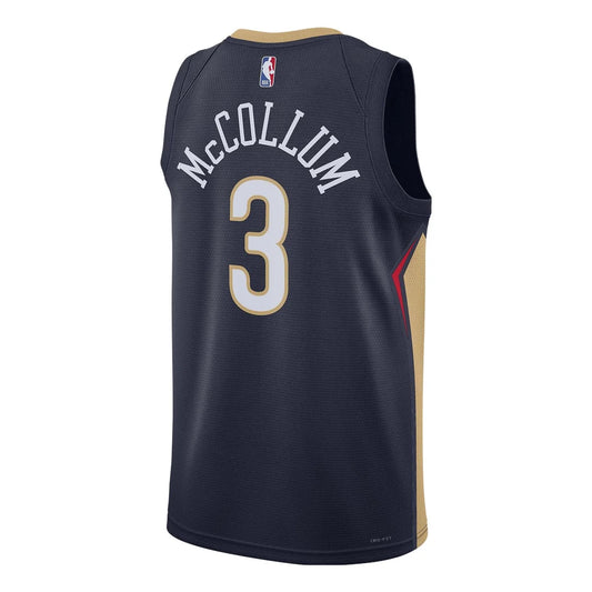 Nike NBA Pelicans Icon Edition Jersey 'CJ McCollum #3' Navy 2022 (DN2014-424)