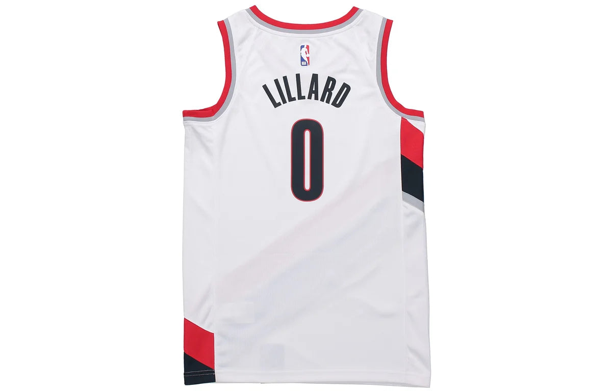 Nike NBA Portland Trail Blazers Association Edition Swingman Jersey 'Damian Lillard #0' White 2017 (864445-100)