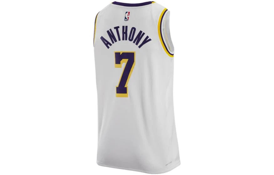 Nike NBA Los Angeles Lakers Association Swingman Jersey 'Carmelo Anthony #7' White (CW3595-105)