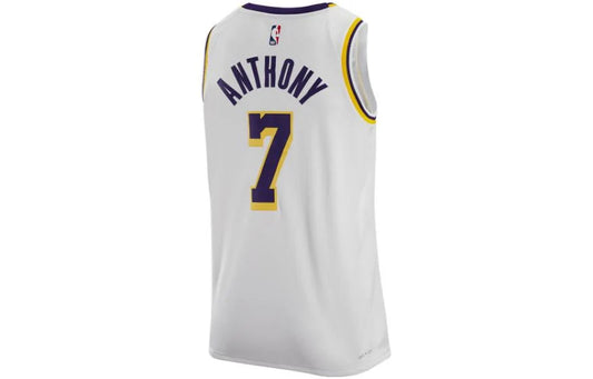 Nike NBA Los Angeles Lakers Association Swingman Jersey 'Carmelo Anthony #7' White (CW3595-105)