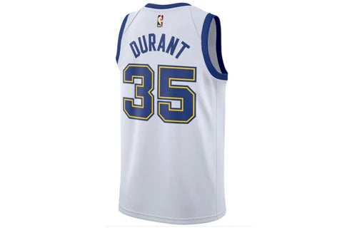 Nike NBA Warriors Hardwood Classic Jersey 'Kevin Durant #35' White 2017 (904152-101)