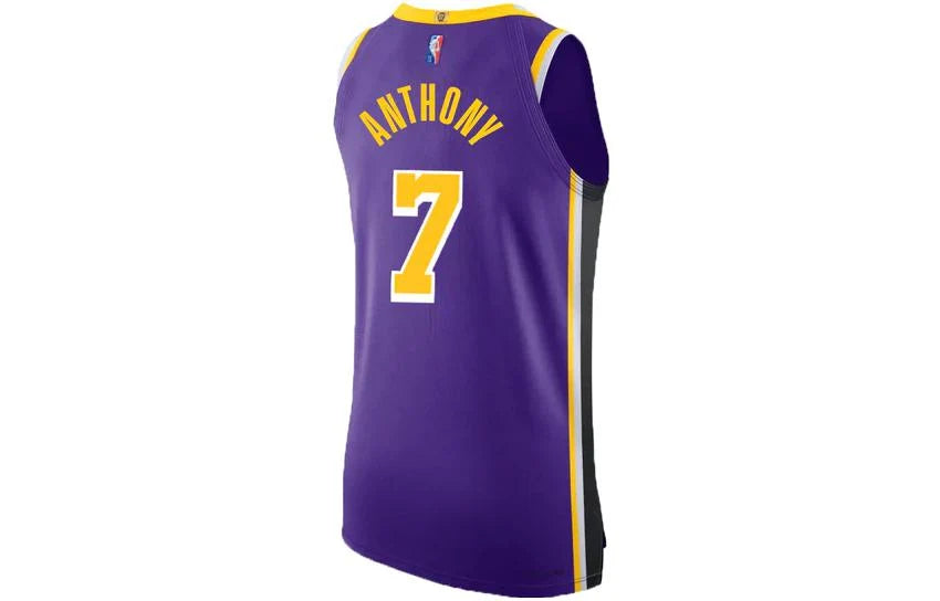 Jordan Brand NBA Los Angeles Lakers 2021–22 Statement Edition Authentic Jersey 'Carmelo Anthony #7' Purple (DB3454-504)