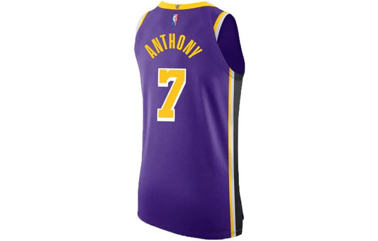 Jordan Brand NBA Los Angeles Lakers 2021–22 Statement Edition Authentic Jersey 'Carmelo Anthony #7' Purple (DB3454-504)