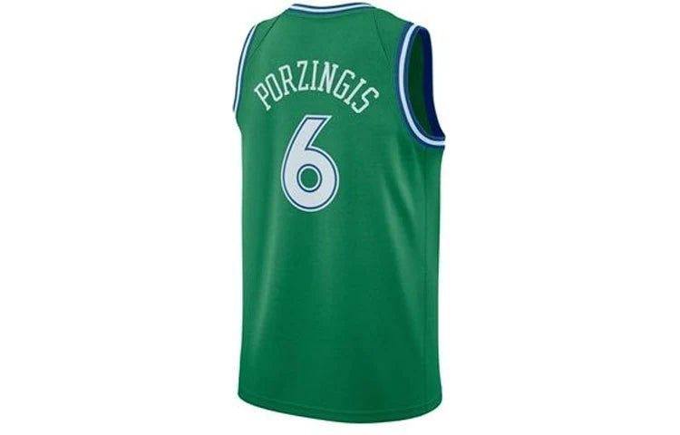 Nike NBA Dallas Mavericks 2021/22 Classic Edition Swingman Jersey 'Kristaps Porzingis #6' Green (CN1021-318)