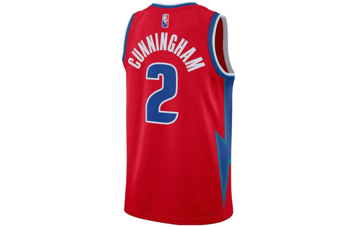 Nike NBA Pistons City Swingman Jersey 'Cade Cunningham #2' Red 2021/22 (DB4026-659)
