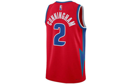 Nike NBA Pistons City Swingman Jersey 'Cade Cunningham #2' Red 2021/22 (DB4026-659)