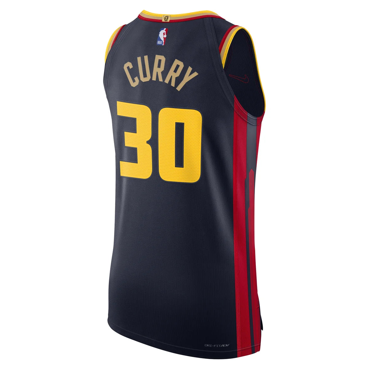 Nike NBA Golden State Warriors City Edition Authentic Jersey 'Stephen Curry #30' Midnight Navy 2024 (FQ4465-419)