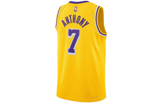 Nike NBA Lakers Icon Swingman Jersey 'Carmelo Anthony #7' Gold (CW3669-742)