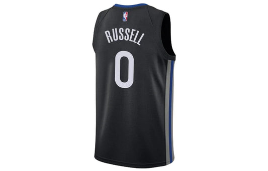 Nike NBA Golden State Warriors City Edition Jersey 'D’Angelo Russell #0' Black The Town 2019 (AV4638-016)