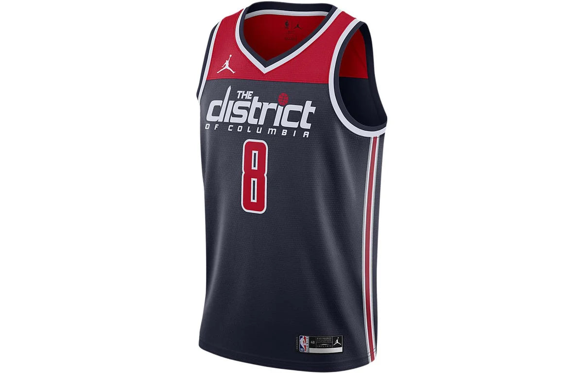 Jordan Brand NBA Wizards Statement Edition Jersey 'Rui Hachimura #8' Navy 2021 (CV9497-420)