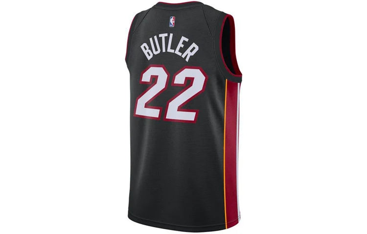 Nike NBA Miami Heat Icon Edition Jersey 'Jimmy Butler #22' Black 2020 (CW3671-014)