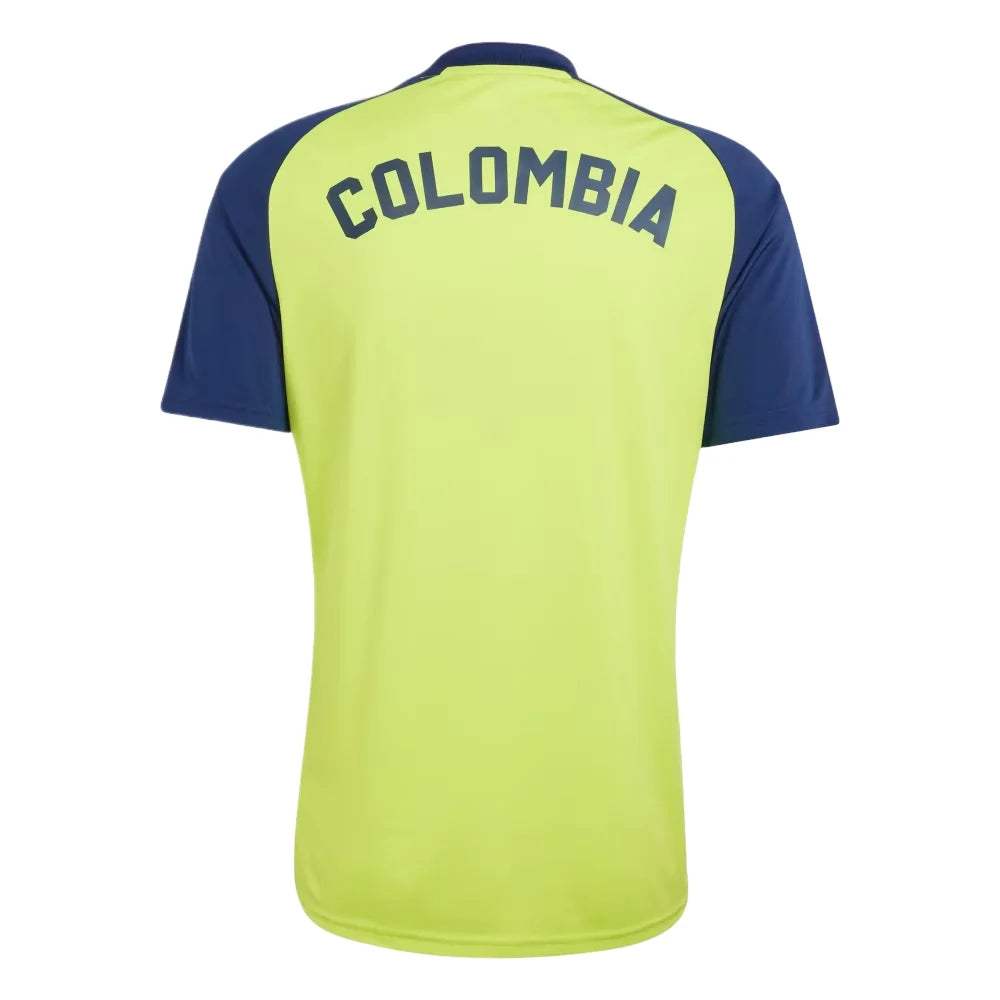 adidas Colombia 2026 Away Pre-Match Jersey Team Semi Sol Yellow Asia Sizing (JZ6239)