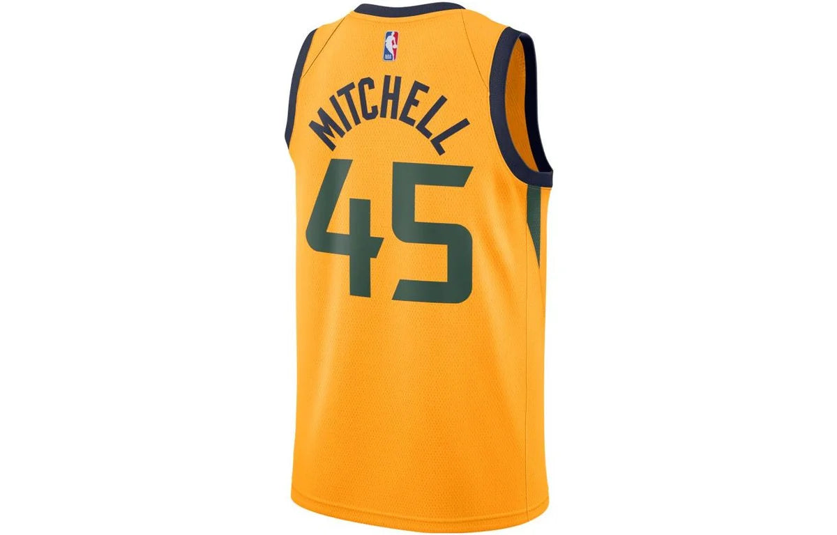 Jordan Brand NBA Jazz Statement Edition Swingman Jersey 'Donovan Mitchell #45' Gold 2020 (CV9496-719)