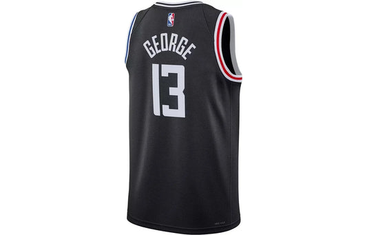 Nike NBA Clippers City Edition Jersey 'Paul George #13' Black 2022 (DO9596-011)