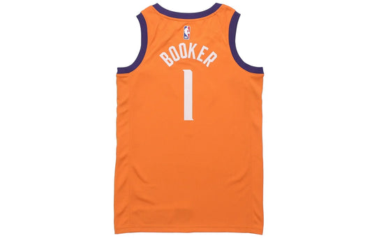 Nike NBA Suns Statement Edition Swingman Jersey 'Devin Booker #1' Orange 2017 (AT9813-843)
