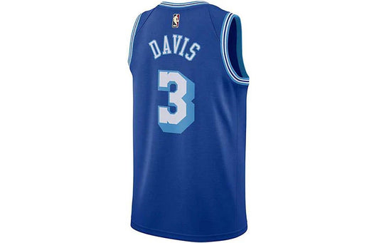 Nike NBA Los Angeles Lakers Classic Edition Swingman Jersey 'Anthony Davis #3' Royal Blue (CN1027-402)