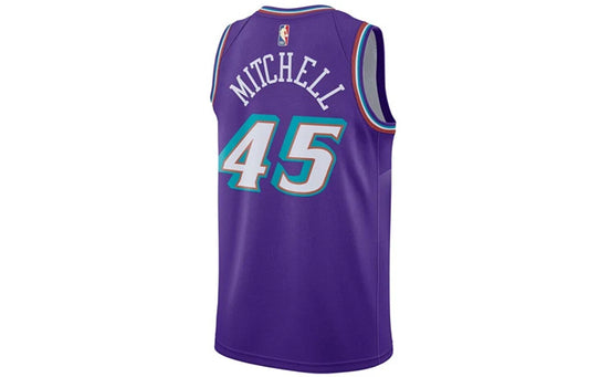 Nike NBA Jazz Classic Edition Swingman Jersey 'Donovan Mitchell #45' Purple 2019 (AV4517-504)