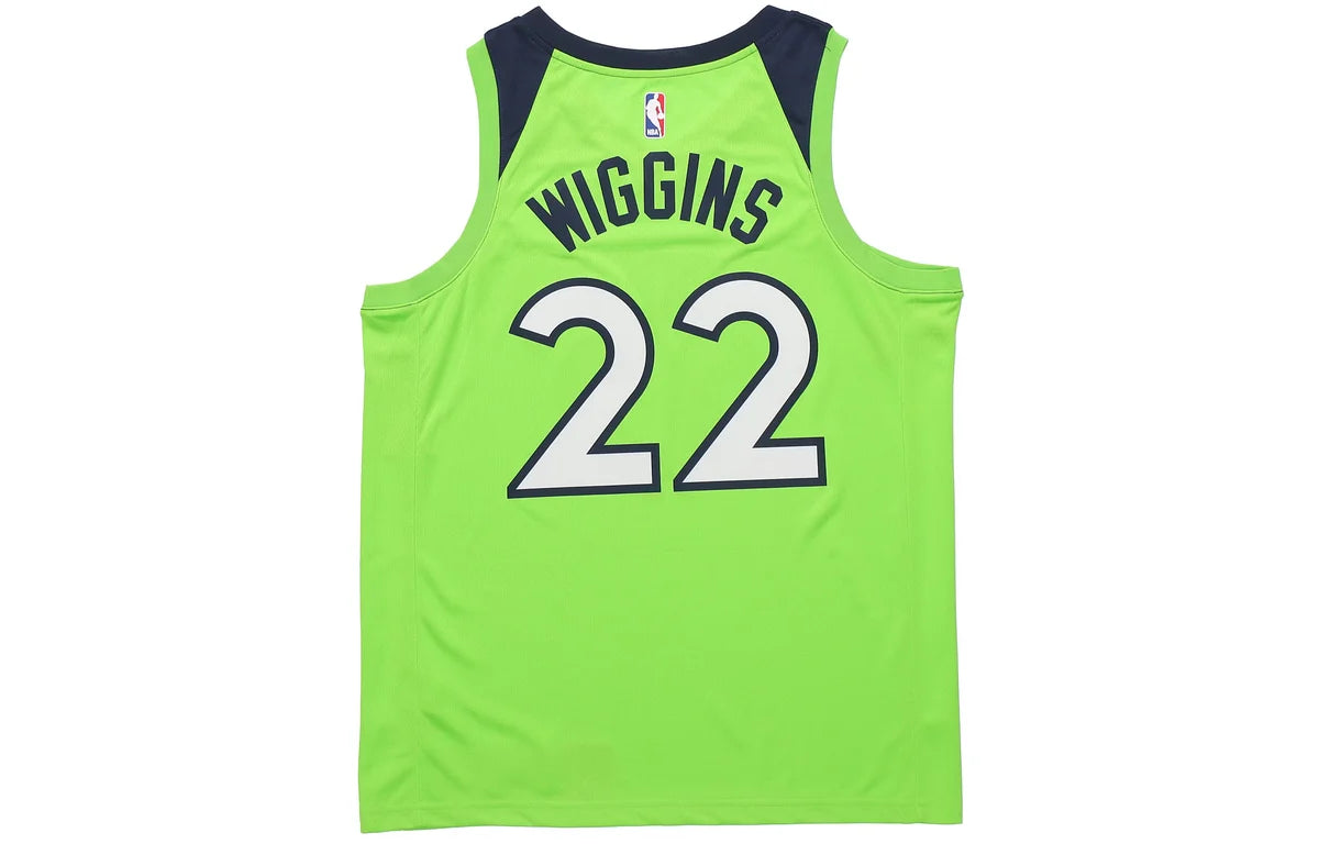 Nike NBA Minnesota Timberwolves Icon Edition Swingman Jersey 'Andrew Wiggins #22' Lime Green (877213-313)