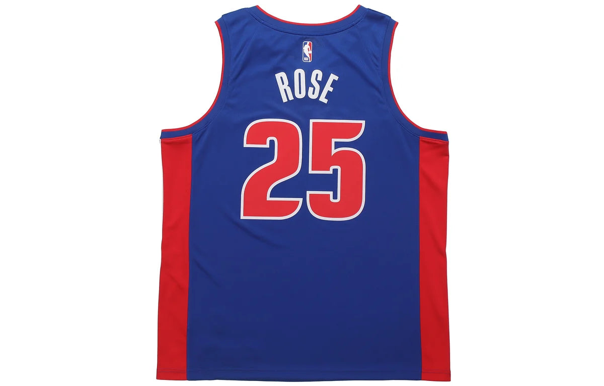 Nike NBA Detroit Pistons Icon Edition Swingman Jersey 'Derrick Rose #25' Royal Blue 2020 (CW3664-401)