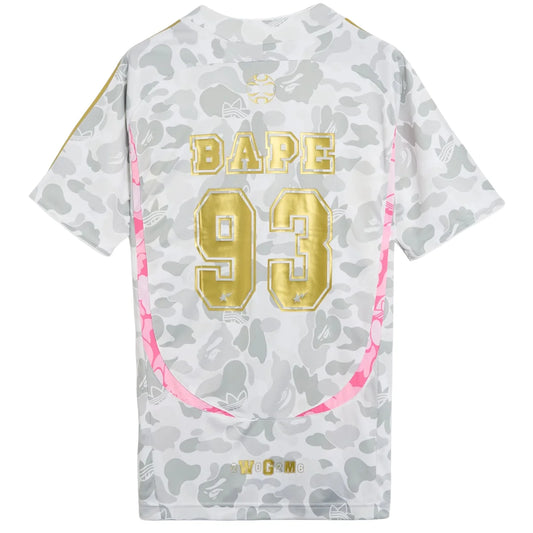 adidas x BAPE Teamgeist T-Shirt White/Grey Asia Sizing (KU5996)