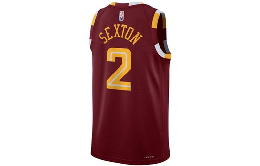 Nike NBA Cleveland Cavaliers City Edition Swingman Jersey 'Collin Sexton #2' Wine 2021 (DB4022-677)