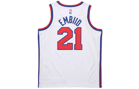 Nike NBA 76ers Classic Edition Swingman Jersey 'Joel Embiid #21' White 2019 (AV4509-103)