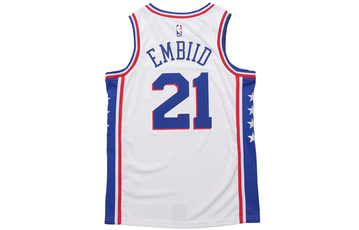 Nike NBA 76ers Icon Edition Swingman Jersey 'Joel Embiid #21' White 2020 (CJ7677-103)