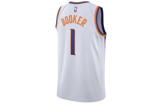 Nike NBA Suns Association Edition Jersey 'Devin Booker #1' White 2017 (864443-101)