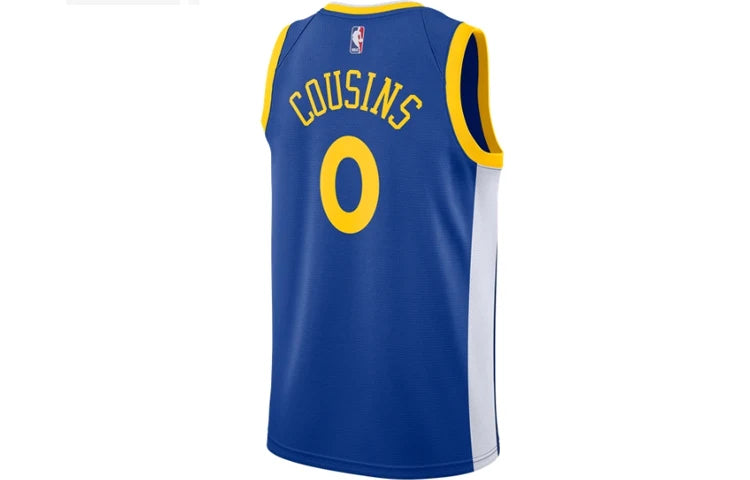Nike NBA Warriors Icon Edition Jersey 'DeMarcus Cousins #0' Blue 2018 (864475-403)