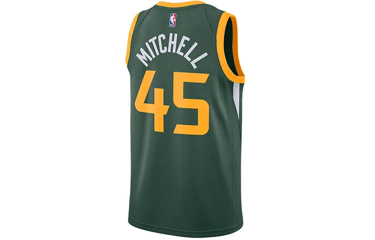 Nike NBA Jazz Earned Edition Swingman Jersey 'Donovan Mitchell #45' Forest Green 2020 (CD7015-323)
