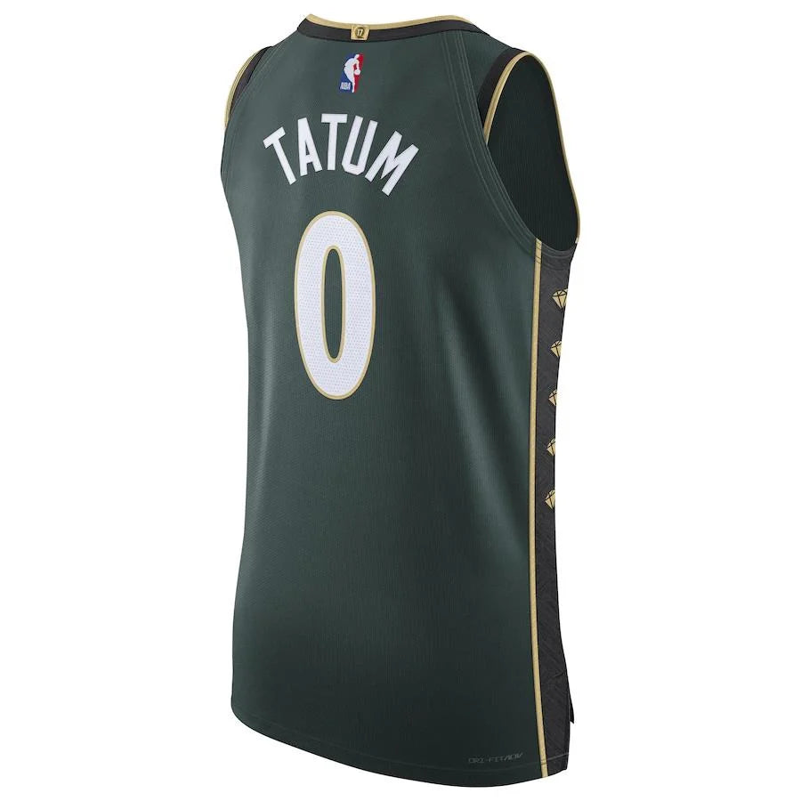 Nike NBA Boston Celtics City Edition Authentic Jersey 'Jayson Tatum #0' Green (DQ0187-330)