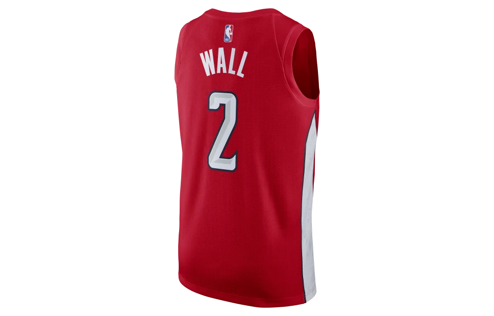 Nike NBA Wizards City Edition Swingman Jersey 'John Wall #2' Red 2019 (BQ1179-657)