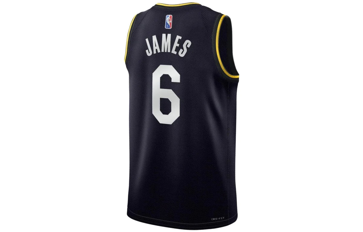 Nike NBA Lakers Select Series Jersey 'LeBron James #6' Black 2021 (DH8060-010)