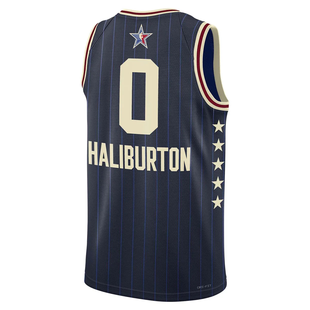 Jordan NBA All-Star Jersey 'Tyrese Haliburton' Navy Pinstripe 2024 (FQ7739-439)