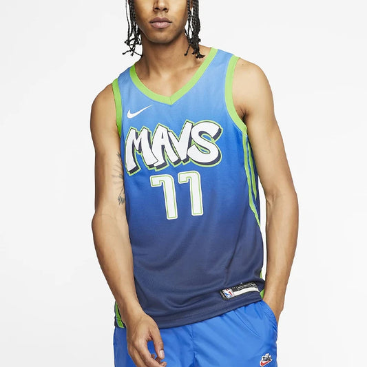 Nike NBA Dallas Mavericks 2019–20 City Edition Swingman Jersey 'Luka Dončić #77' Blue Gradient (AV4632-465)