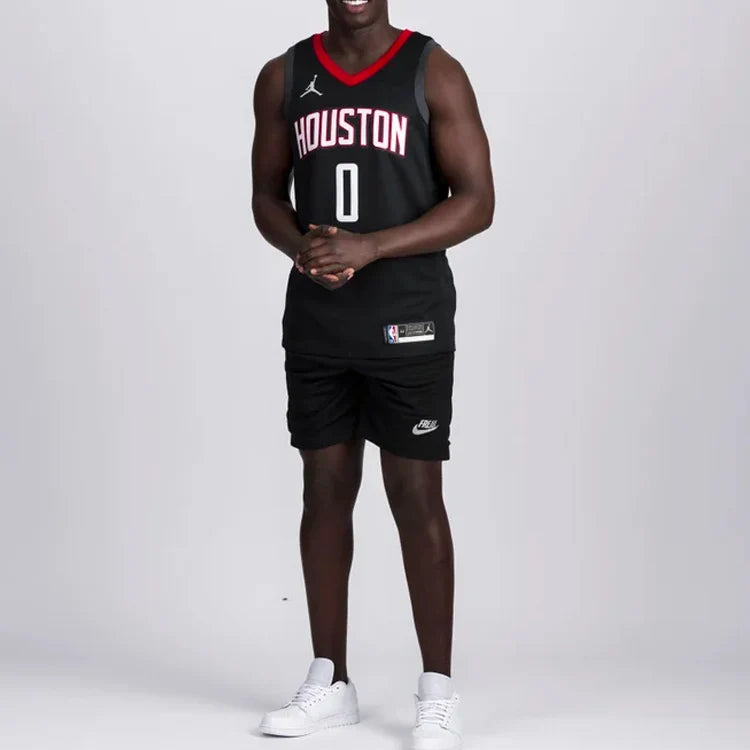 Jordan NBA Houston Rockets 2020/21 Statement Edition Swingman Jersey 'Russell Westbrook #0' Black (CV9478-010)