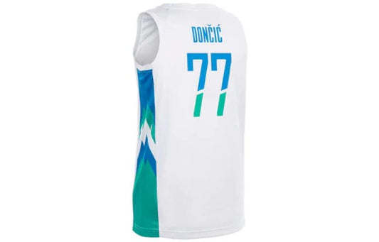 Jordan Slovenia National Team Limited Jersey 'Luka Dončić #77' White 2023 (SV0046-100)