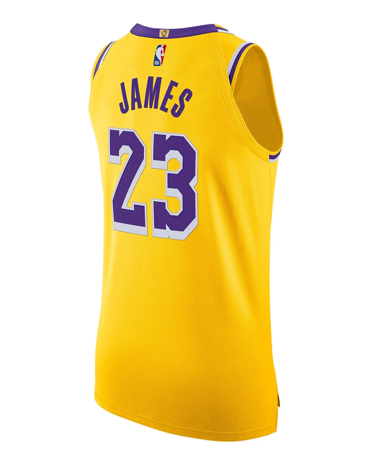 Nike NBA Los Angeles Lakers Icon Edition Authentic Jersey 'LeBron James #23' Gold (CW3448-729)