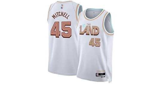 Nike NBA Cavaliers City Authentic Jersey 'Donovan Mitchell #45' White 2022/23 (DQ0239-100)