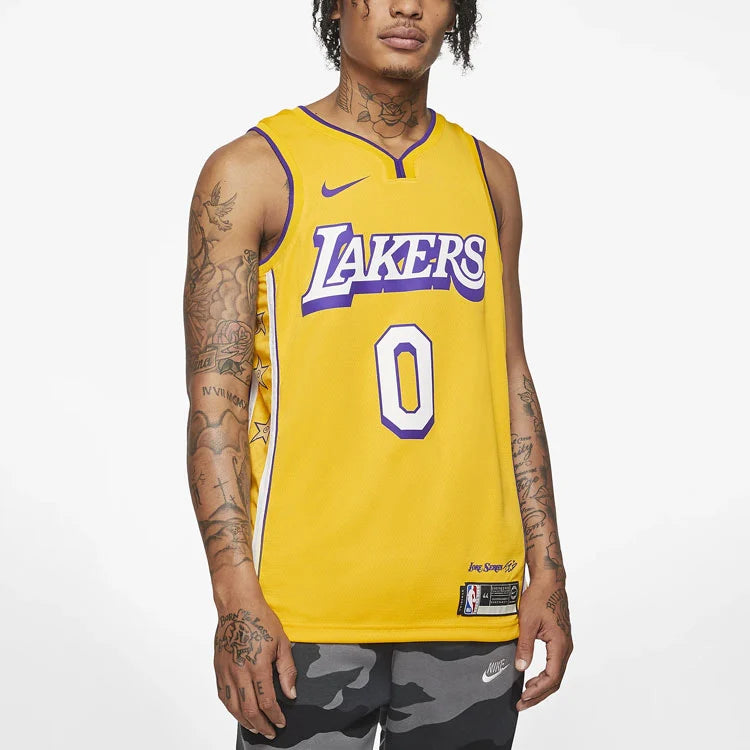 Nike NBA Los Angeles Lakers Lore Series Swingman Jersey 'Kyle Kuzma #0' Gold 2019-20 (AV4646-728)