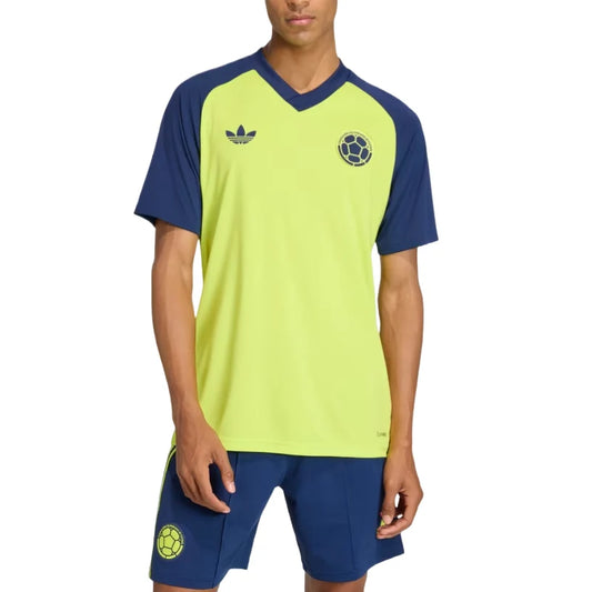 adidas Colombia 2026 Away Pre-Match Jersey Team Semi Sol Yellow Asia Sizing (JZ6239)