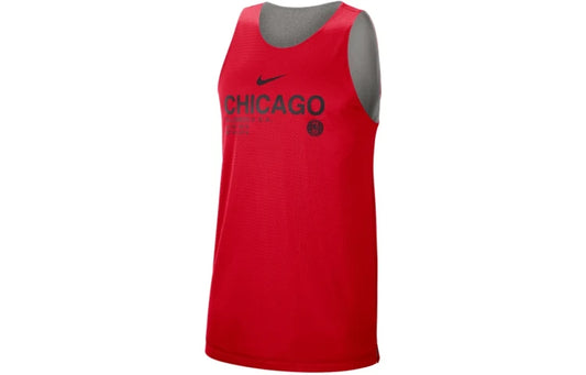 Nike NBA Chicago Bulls Reversible Jersey Grey Red (CN0705-657)