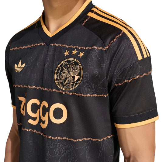 adidas Ajax Amsterdam 26/27 Away Jersey 'Black / Hazy Orange' (JZ4693)