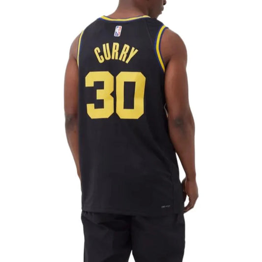 Nike NBA Warriors City Edition Jersey 'Stephen Curry #30' Black 2021 (DB4027-010)