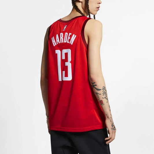 Nike NBA Rockets Earned Edition Jersey 'James Harden #13' Red 2018 (BQ1161-658)