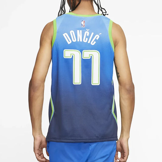 Nike NBA Mavericks City Edition Swingman Jersey 'Luka Dončić #77' Blue Gradient 2019 (AV4632-465)