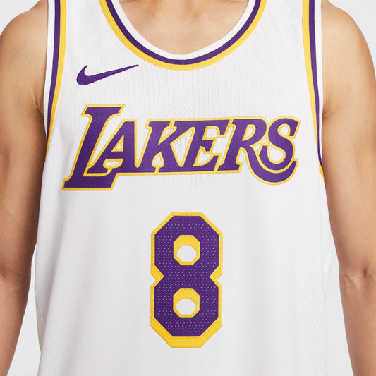 Nike NBA Los Angeles Lakers Association Authentic Jersey 'Kobe Bryant #8' White (DM5911-102)
