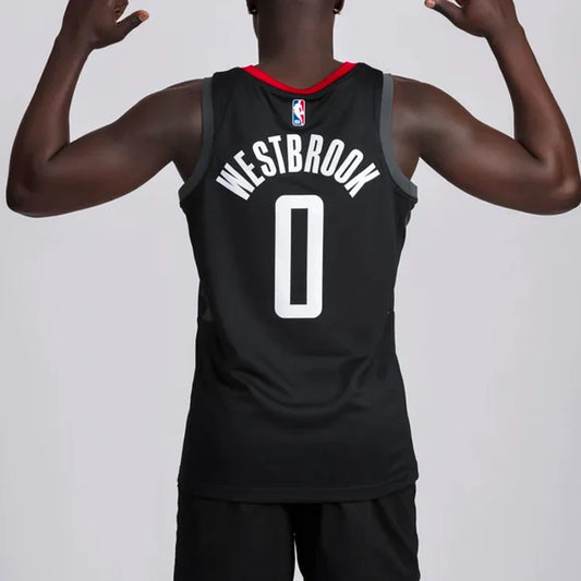 Jordan NBA Houston Rockets 2020/21 Statement Edition Swingman Jersey 'Russell Westbrook #0' Black (CV9478-010)
