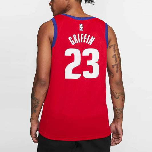 Nike NBA Pistons City Edition Jersey 'Blake Griffin #23' Red 2019 (AV4636-658)