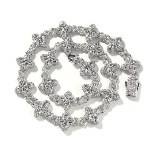 Bloom Marquise Flower Chain Necklace